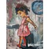 Ölgemälde Kind Mädchen Alexander Diener Kunst Unikat Bild Malerei