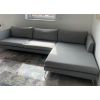 Wohnlandschaft Sofa Couch L-Form Grau