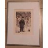 Grafik von unbekanntem Künstler - Portrait von Toulouse Lautrec