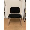 Konferenzstuhl / Besucherstuhl / Stuhl XT600 chrome schwarz Stoff